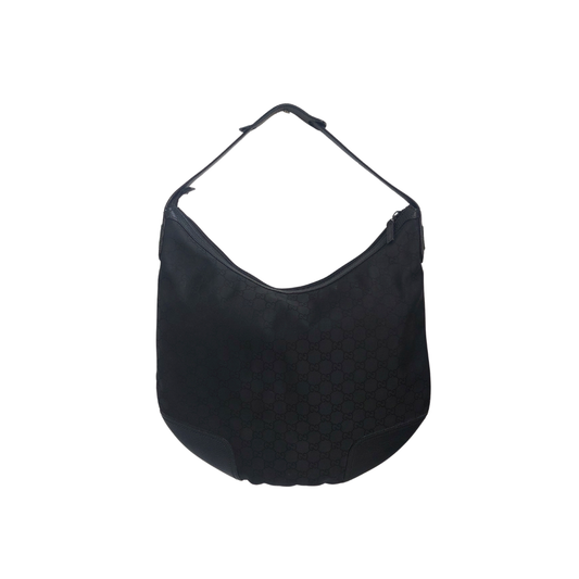 Gucci Black GG Canvas Hobo Shoulder Bag | Gently Used |