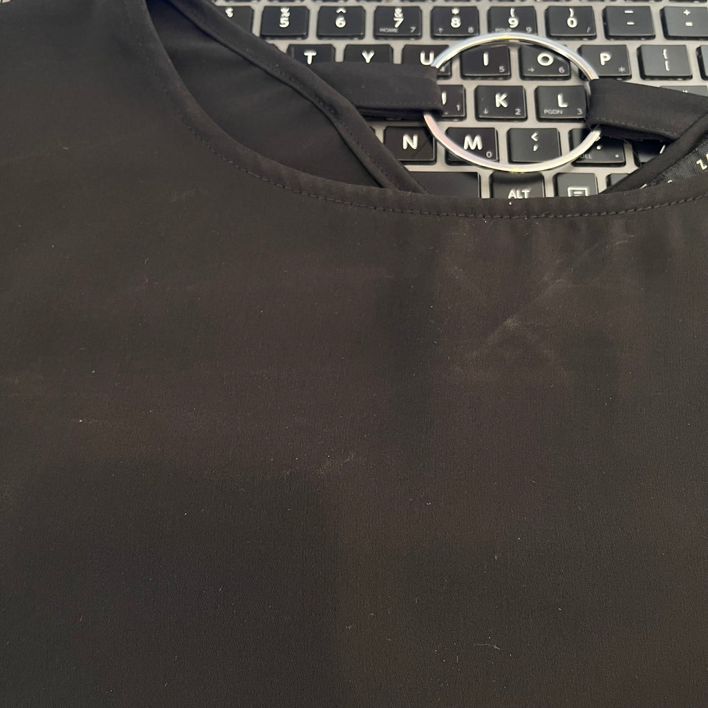 Zara Black Metal Ring Detail Tunic | Pre Loved |