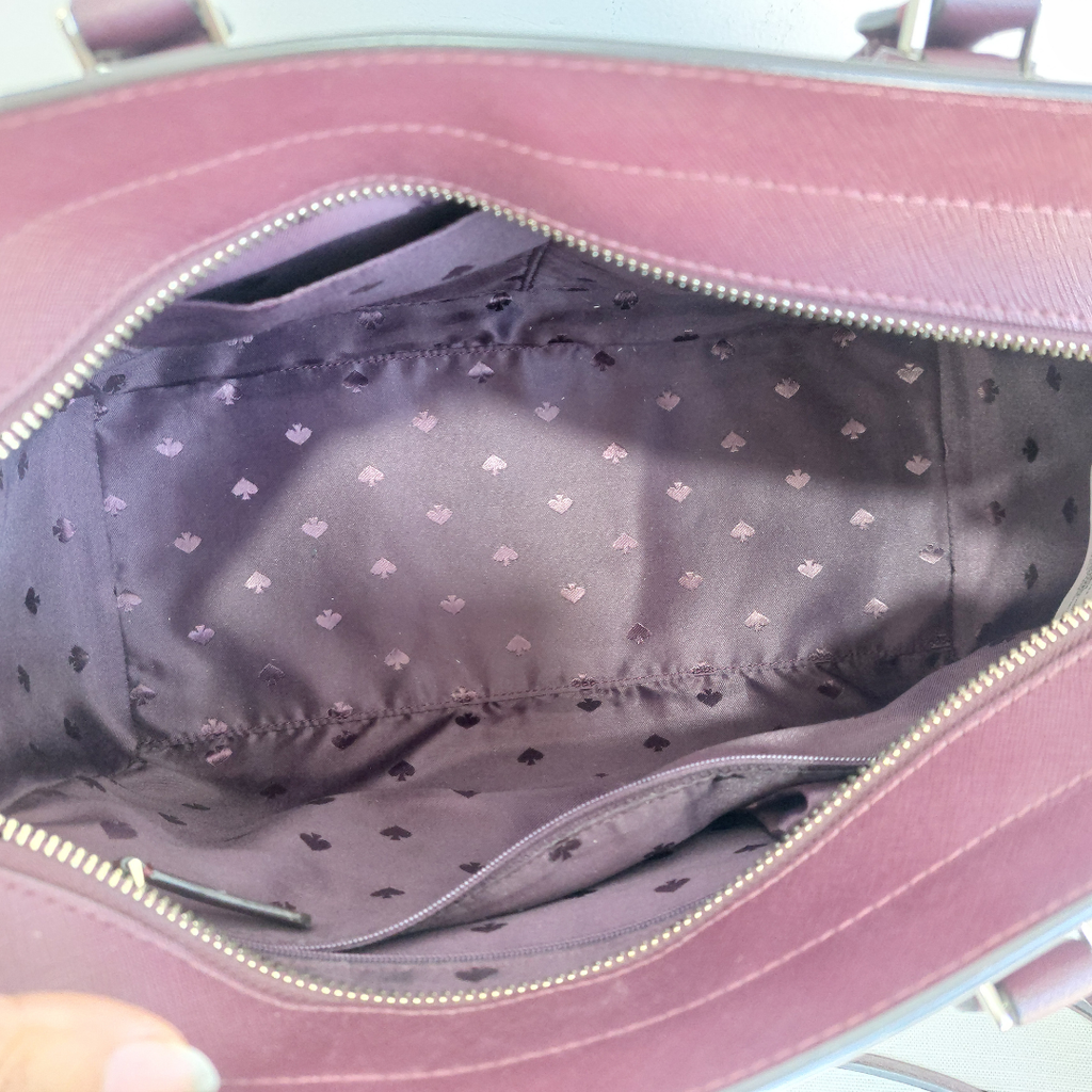 Kate Spade Cherrywood Cameron Leather Satchel Bag | Pre Loved |