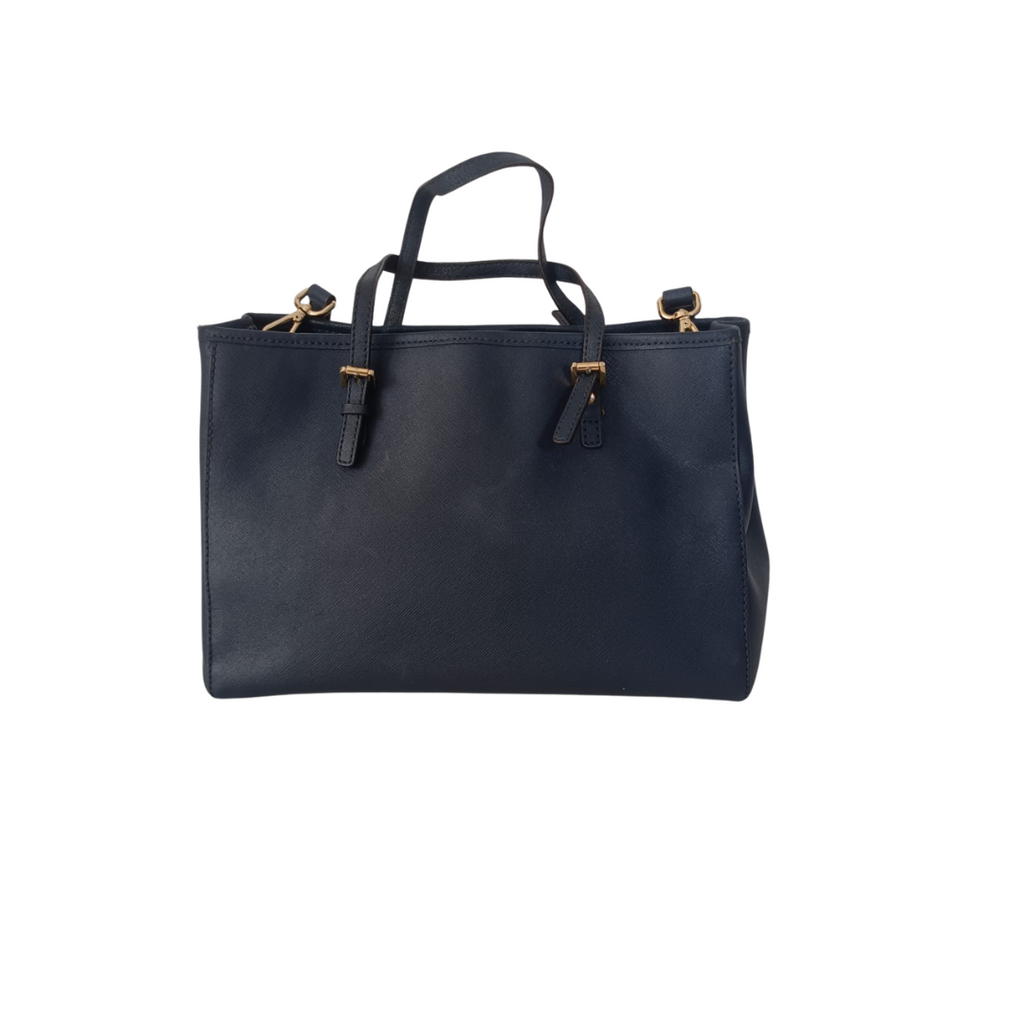 Michael Kors Navy Leather Handbag | Pre Loved |