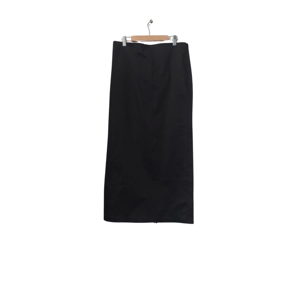 WEEKDAY Black Organic Cotton Long Skirt | Brand New |