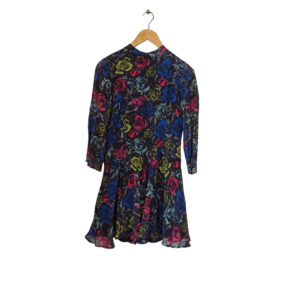 TopShop Grey Floral Printed Knee Length Dress | Gently used |
