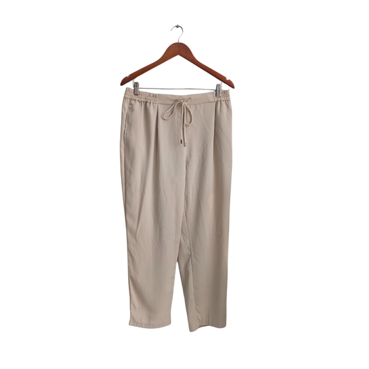 Zara Cream Draw-String Trousers| Gently Used |