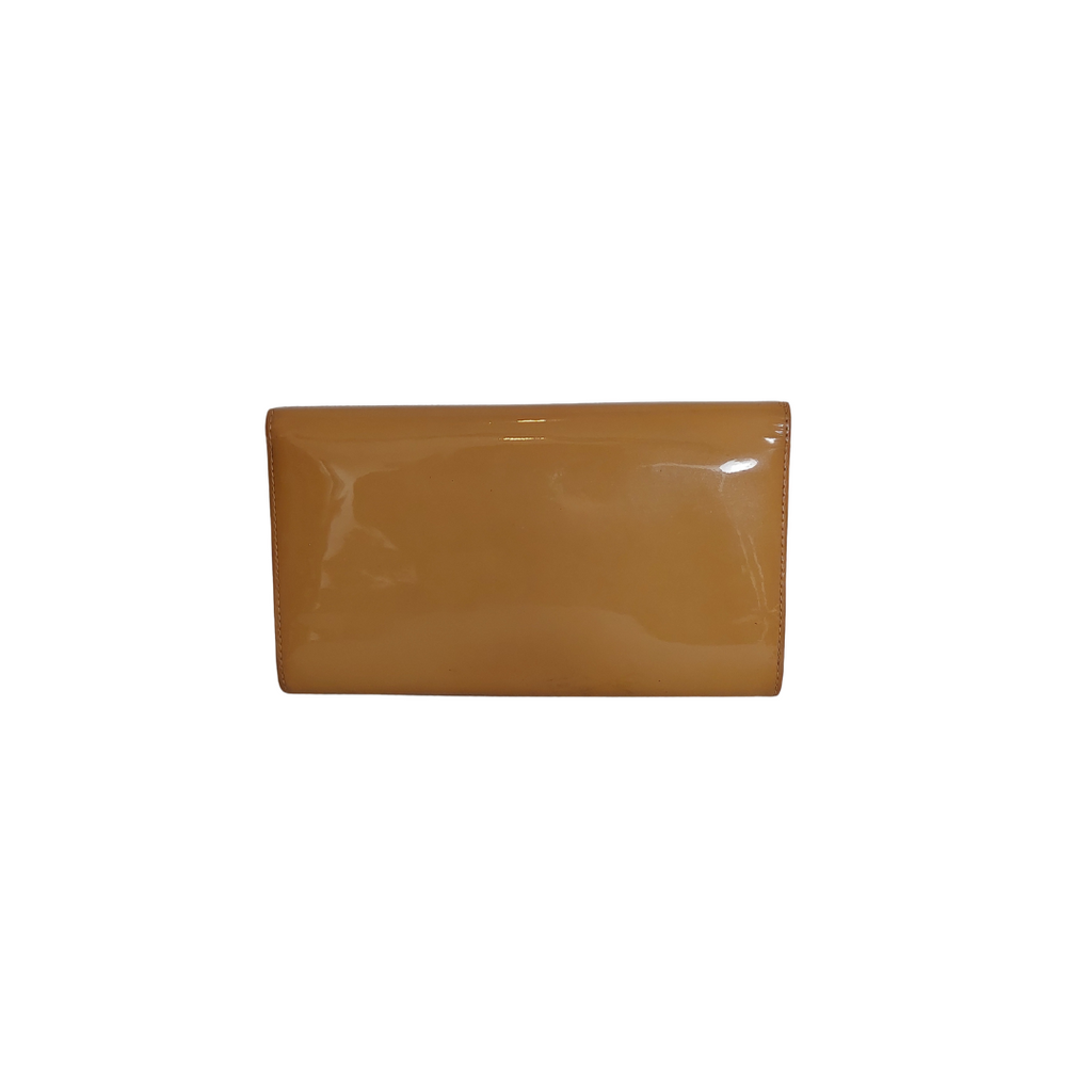 Louis Vuitton Beige Vernis Leather Louise Clutch Bag | Pre Loved |