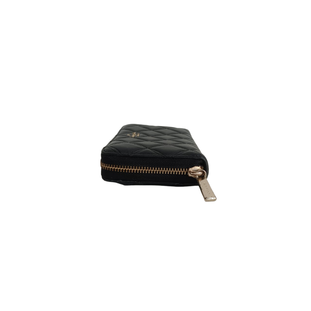 Kate Spade Black Quilted Leather Natalia Large Continental Wallet | Pre Loved |