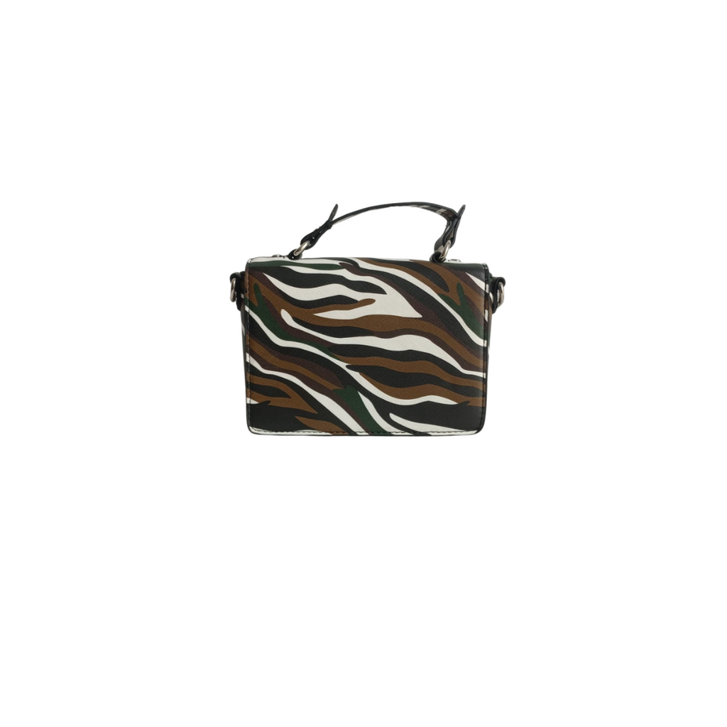 ZARA Multi-Color Animal Print Leatherette Mini Crossbody Bag | Gently Used |