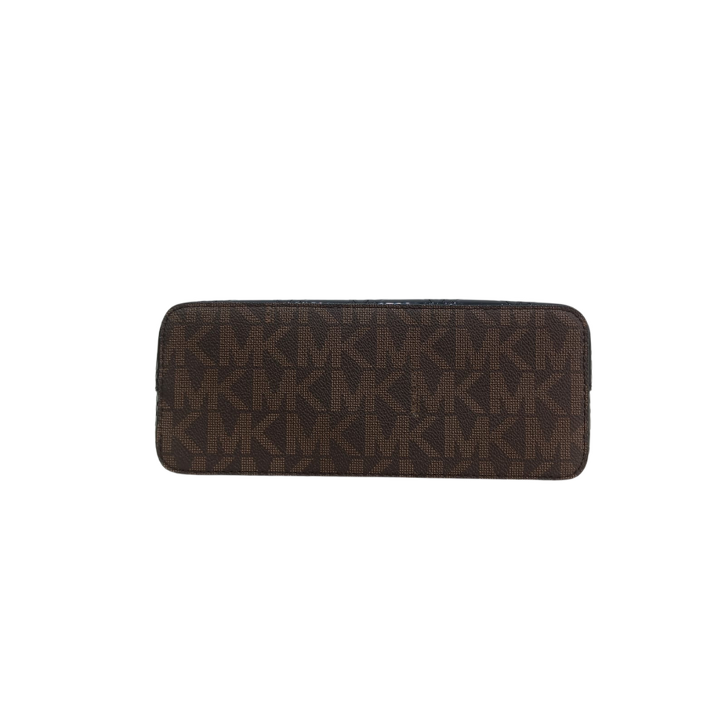Michael Kors Black & Brown Patent Large Dome Crossbody Bag | Gently Used |