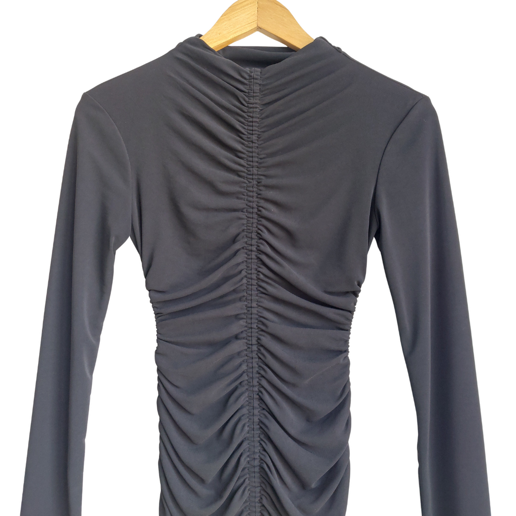 ZARA Black Ruched Short Dress | Gently Used |