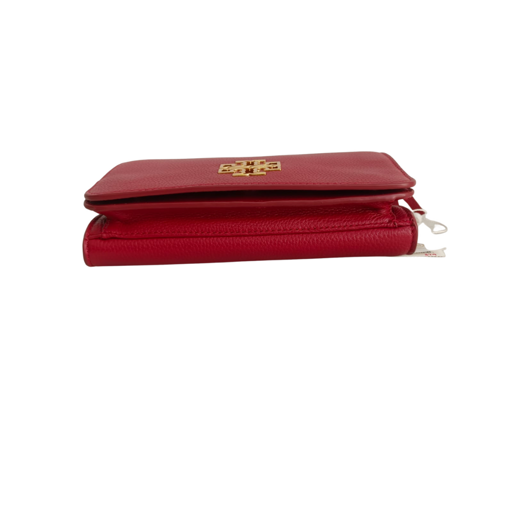 Tory Burch Red Leather Britten Crossbody Bag | Brand New |