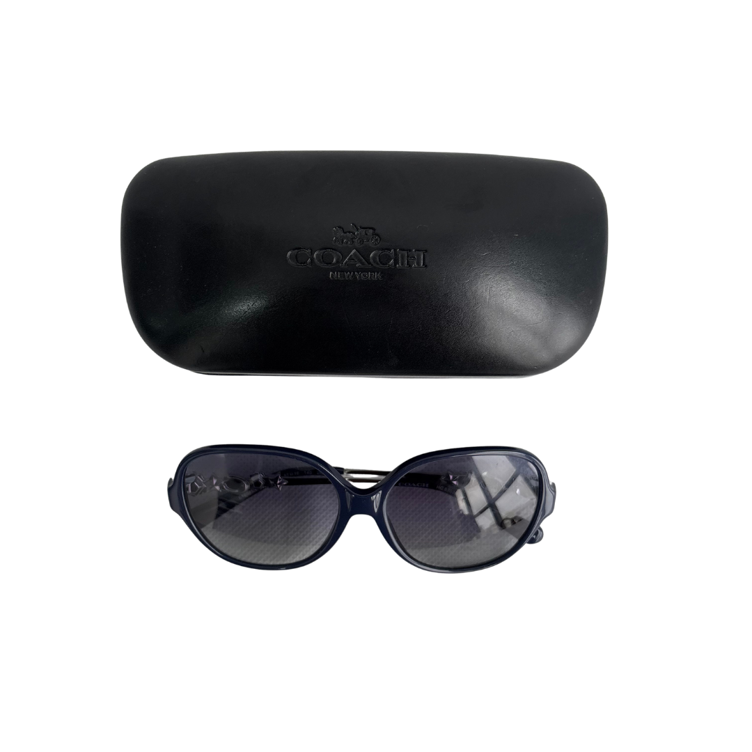 Coach Navy Gradient Oversized Square Sunglasses | Gently Used |