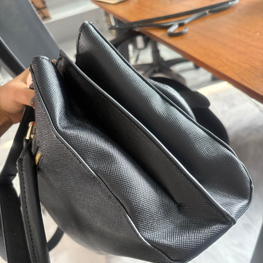 Guess Black Noelle Girlfriend Satchel Bag | Gently Used |