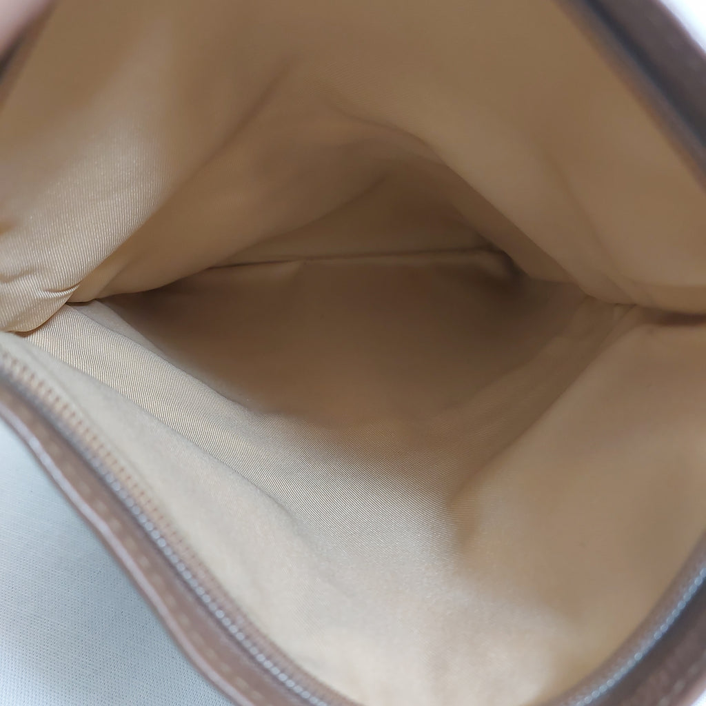 Jafferjees Brown Leather Crossbody Bag | Pre Loved |