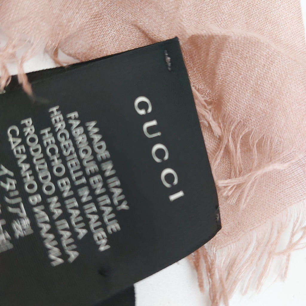 Gucci Beige Bloom Modal/ Silk Scarf | Pre Loved |
