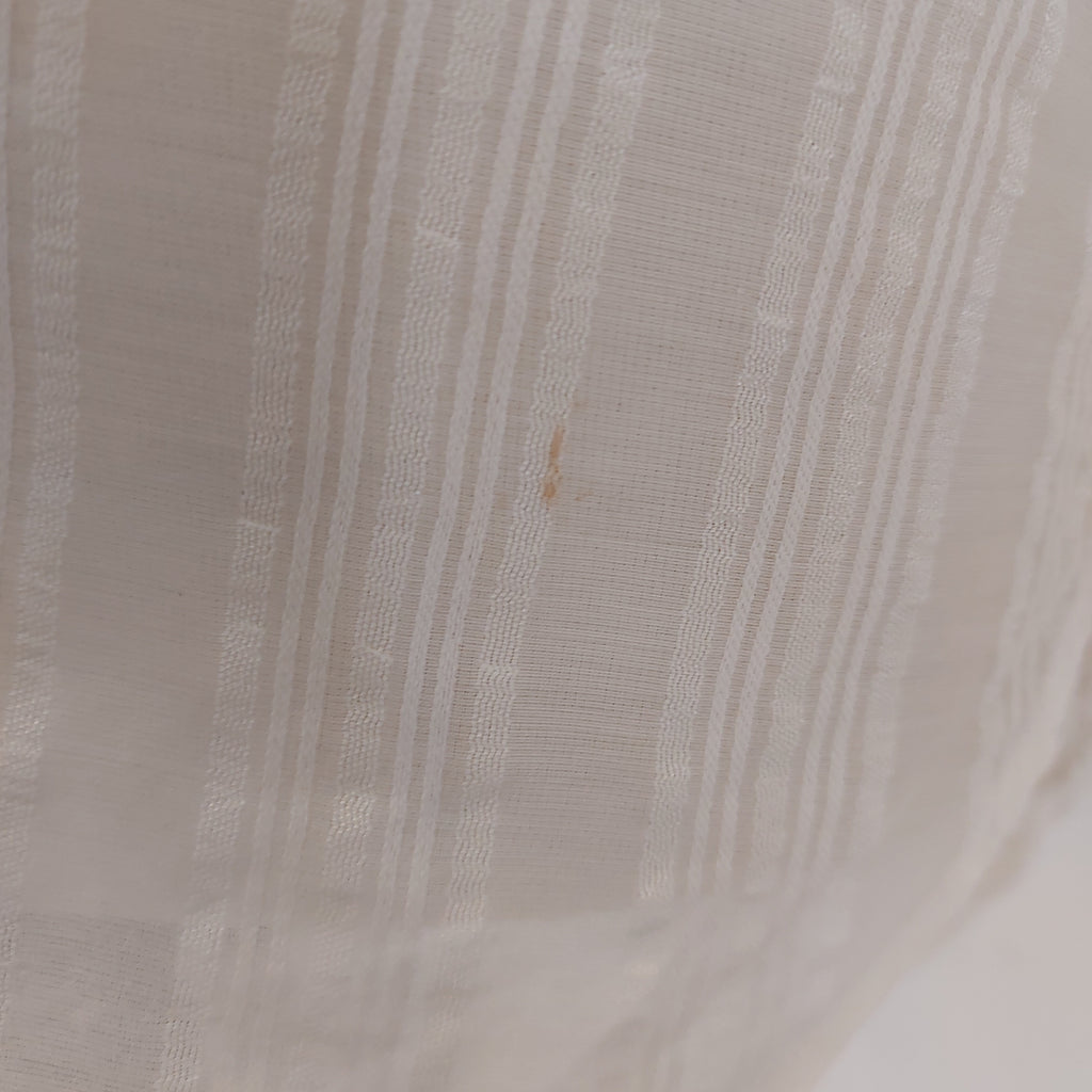 Massimo Dutti Off White Semi Sheer Collared Shirt | Pre Loved |