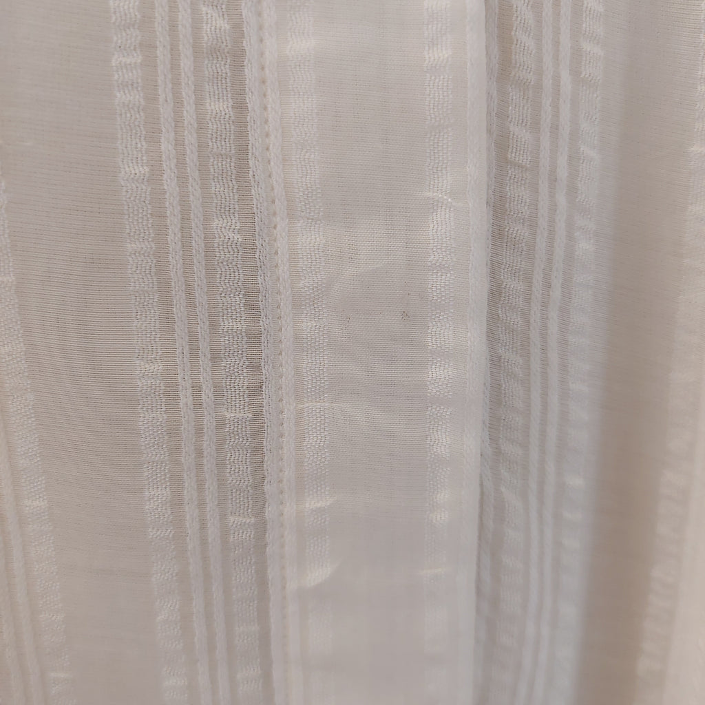Massimo Dutti Off White Semi Sheer Collared Shirt | Pre Loved |