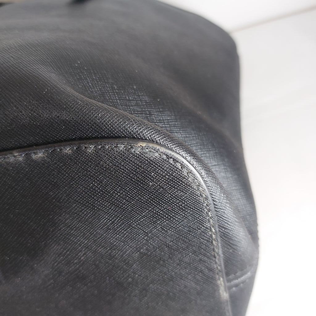 Michael Kors Black Jet Set Saffiano Leather Tote | Pre Loved |