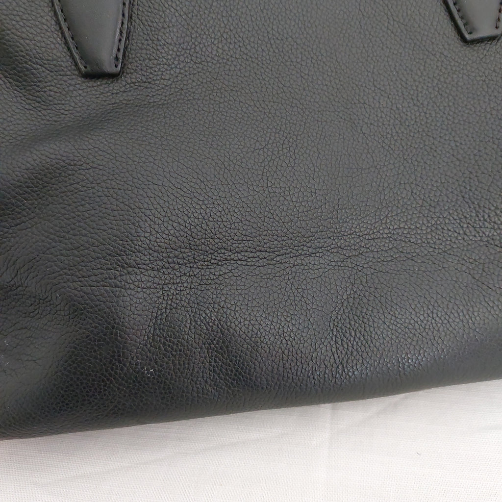 Kate Spade Black Leather Monet Large Triple Compartment Tote Bag | Pre Loved |