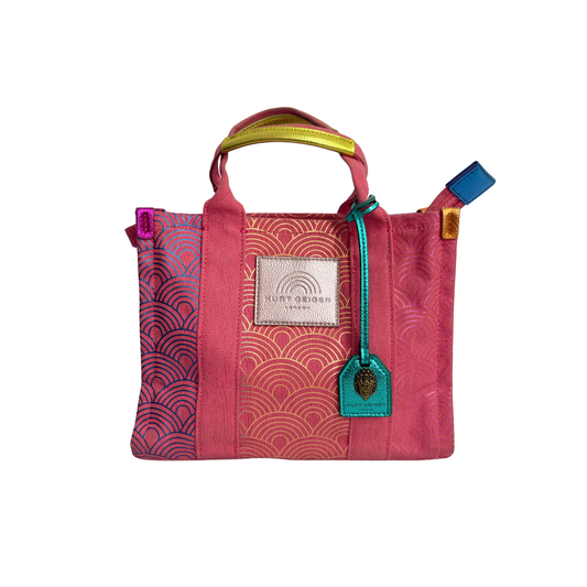 Kurt Geiger Pink Rainbow Printed Mini Southbank Tote Bag | Pre Loved |