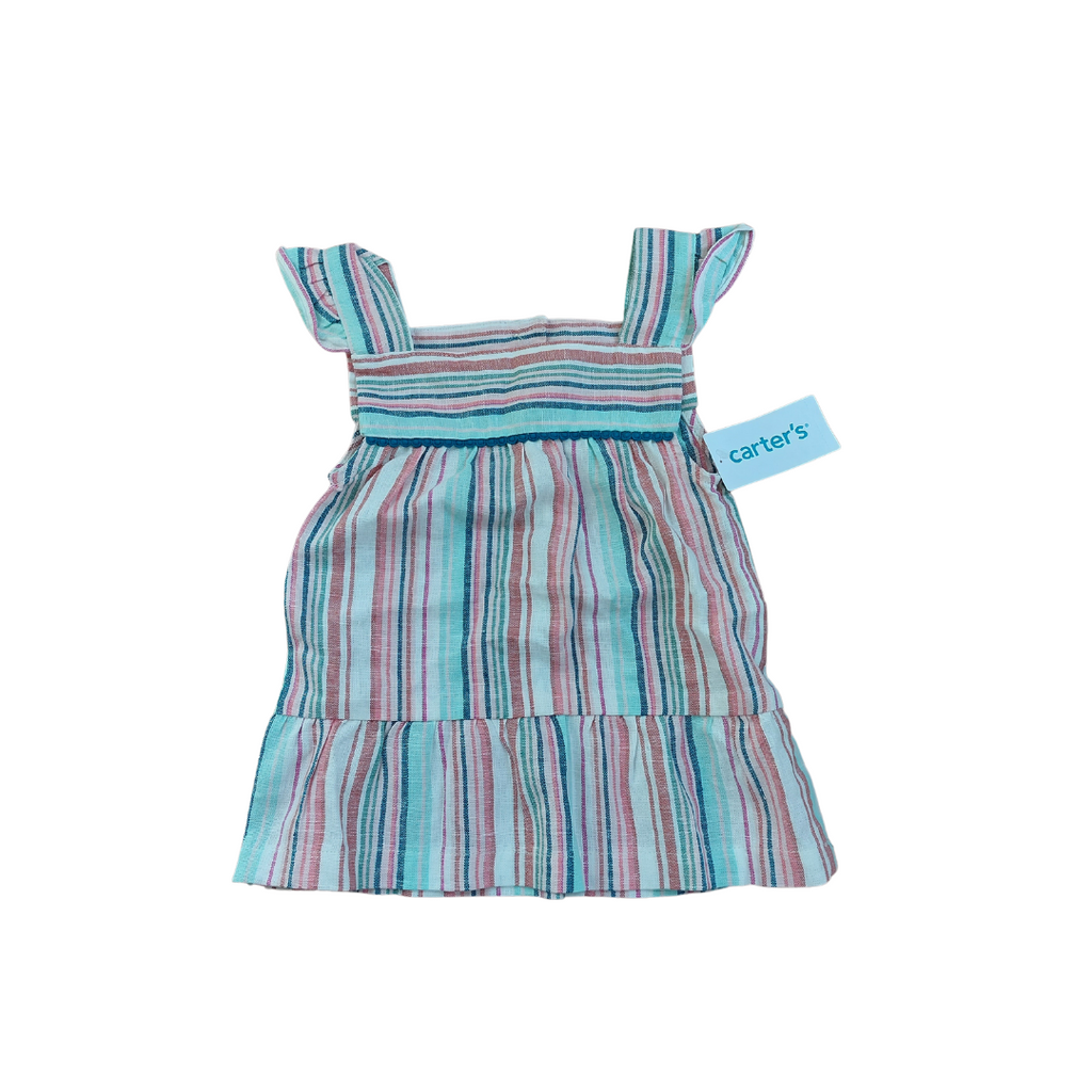 Carter's Striped Linen Dress (24 Months) | Brand New |