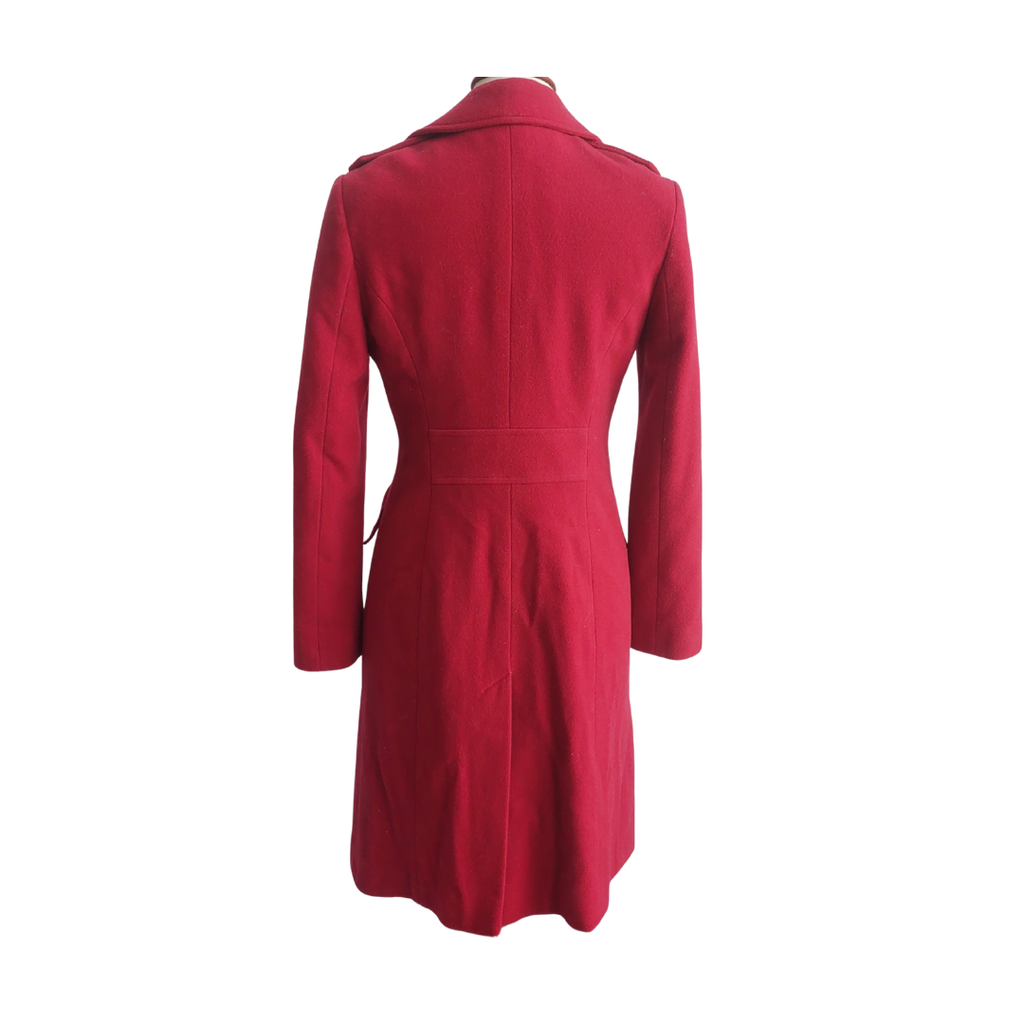 M&S Red Dual Button Detail Coat | Gently Used |