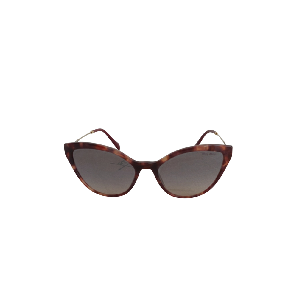 Miu Miu Pink/Purple Cat Eye Acetate Orchid Havana MU03US Sunglasses | Brand New |