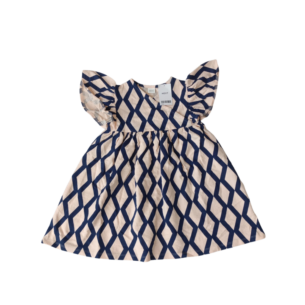 Next Pink & Blue Frock (4-5 Years) | Brand New |