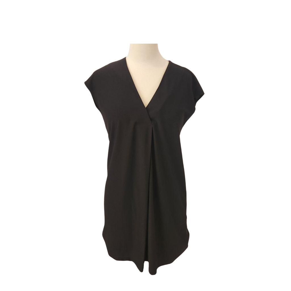 Mango Black Knee-length Cap-sleeves Dress | Gently Used |