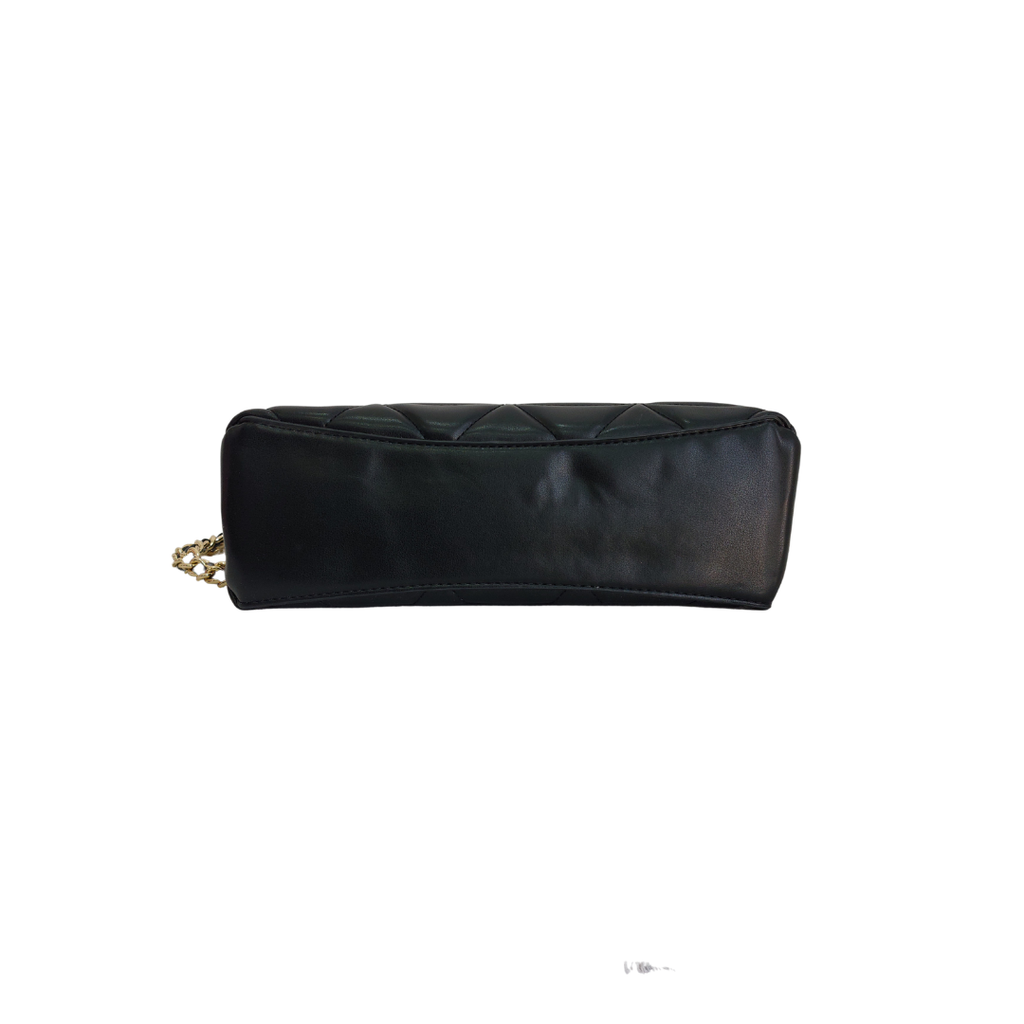 Aldo Black Quilted Leatherette Crossbody Bag | Pre Loved |