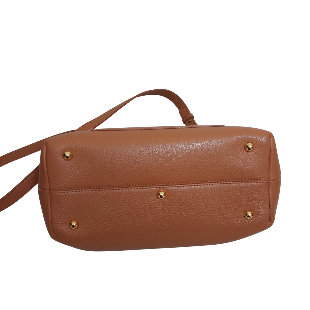 Polene Camel Textured Leather Numéro Un Edition Handbag | Like New |