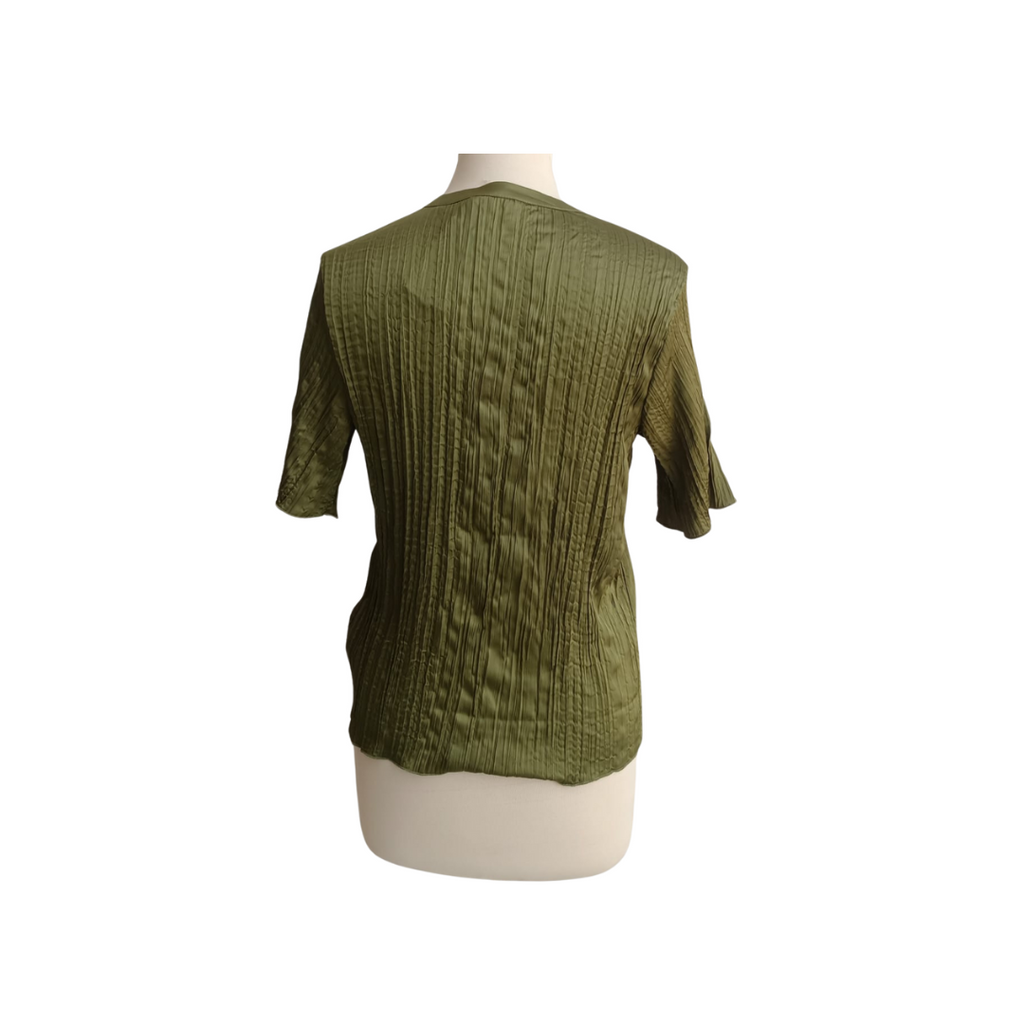 Max Green Crinkled Satin Co Ord Set | Brand New |