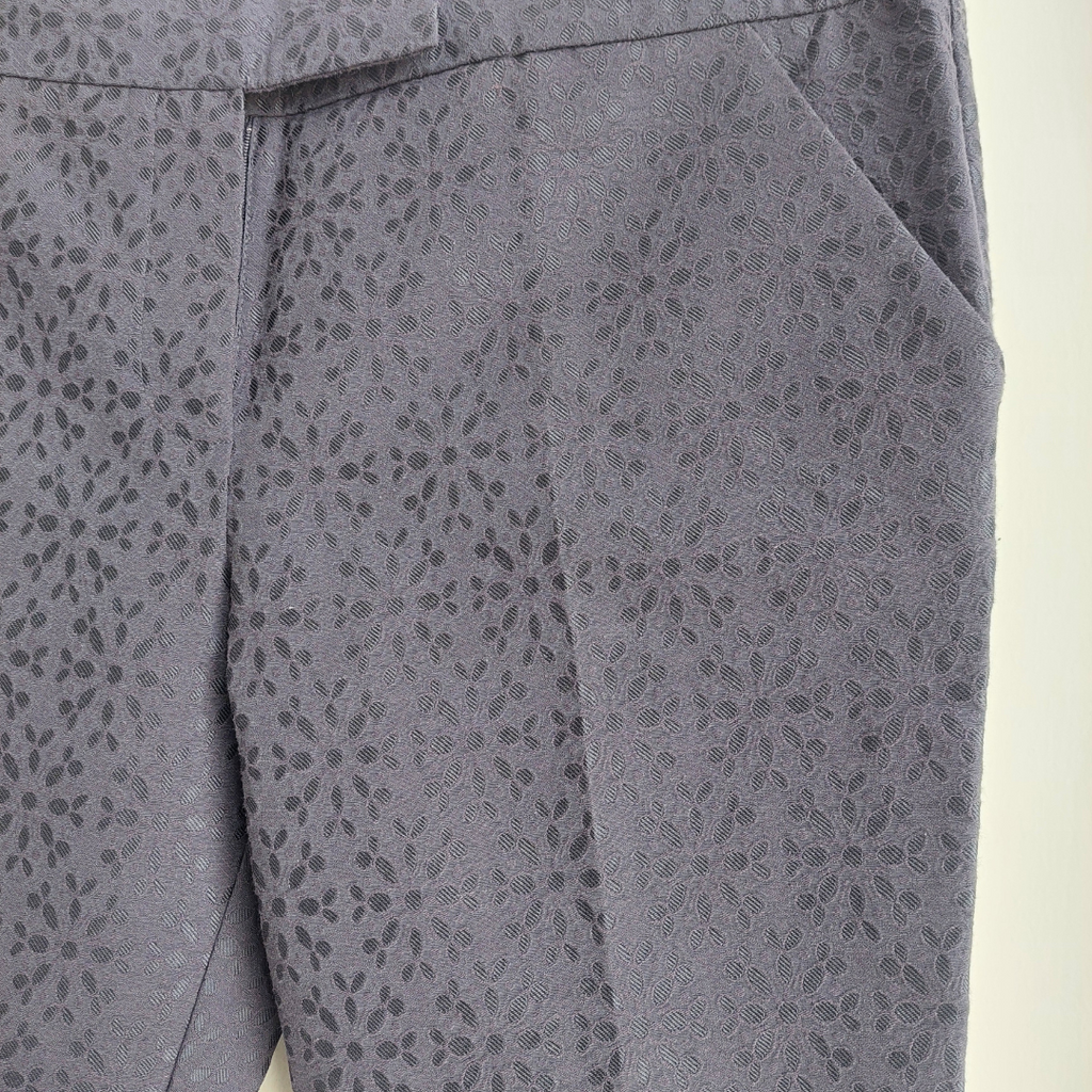 Next Dark Blue Textured Straight Leg Pants | Gently Used |