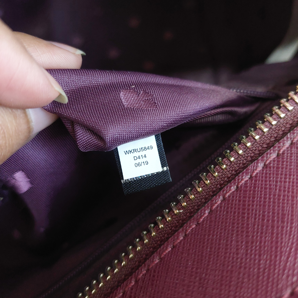 Kate Spade Cherrywood Cameron Leather Satchel Bag | Pre Loved |