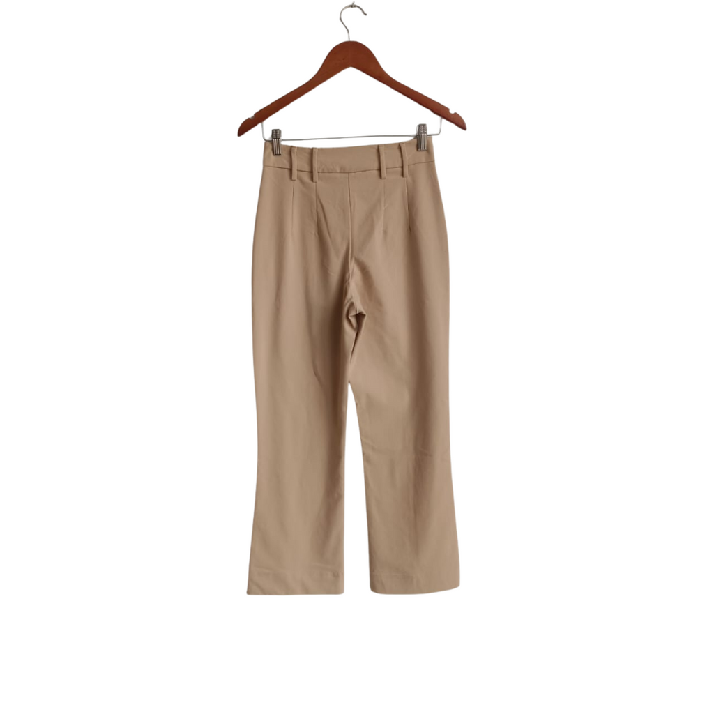 Bershka Beige Straight Leg Pants | Gently Used |
