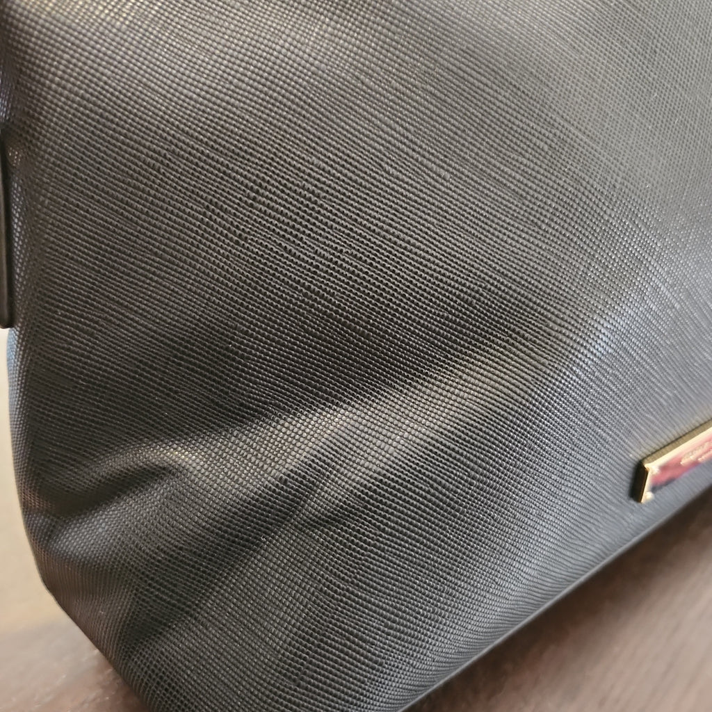 Kurt Geiger Black Textured Leatherette Dome Crossbody Bag | Like New |