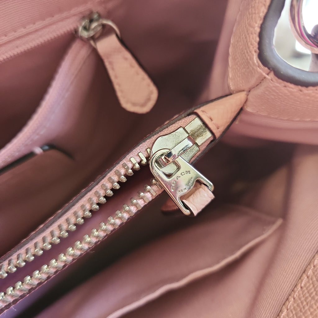 Coach Light Pink Leather 'Minetta' Satchel | Gently Used |