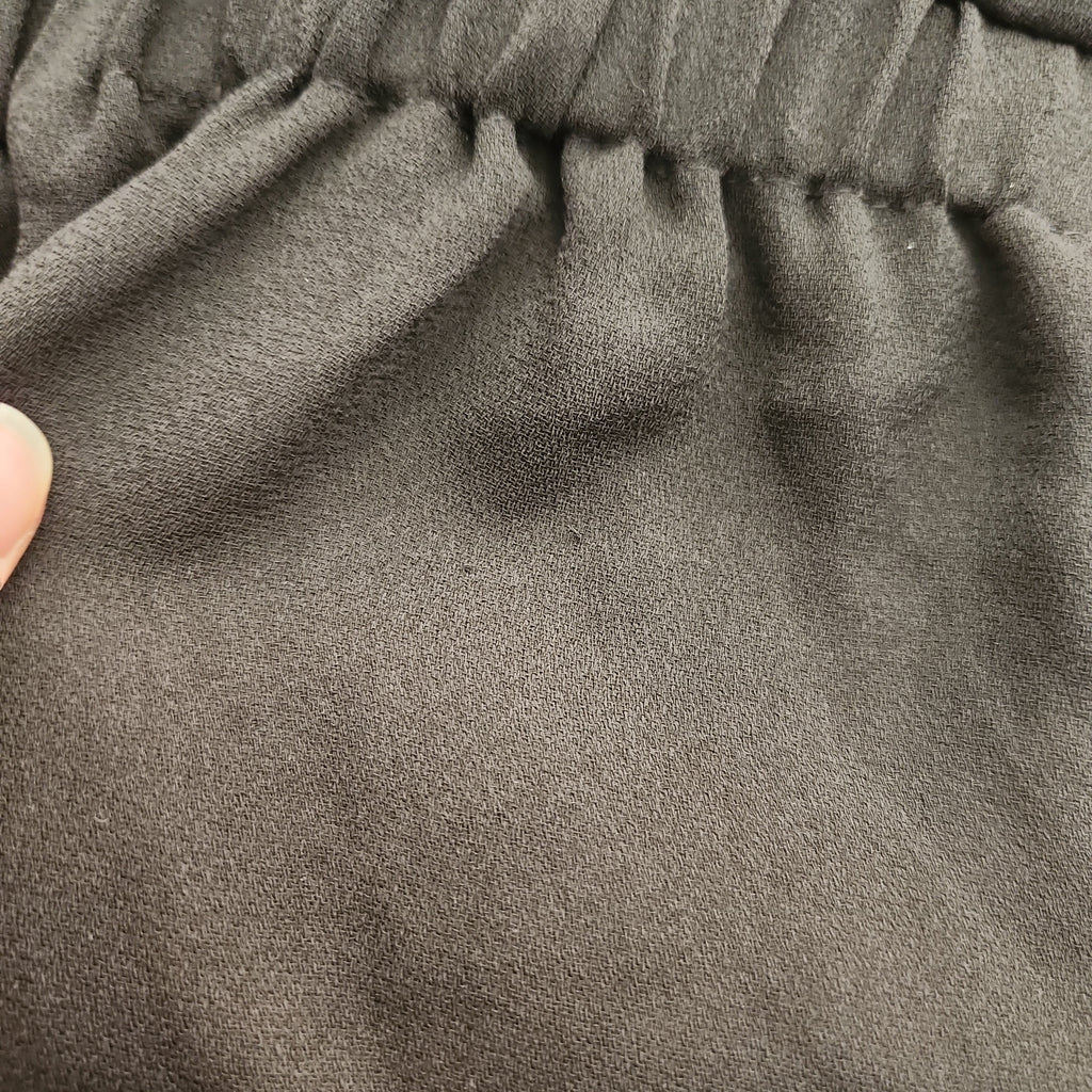 ZARA Black Cinched-waist Front-zip Knee-length Dress | Pre Loved |