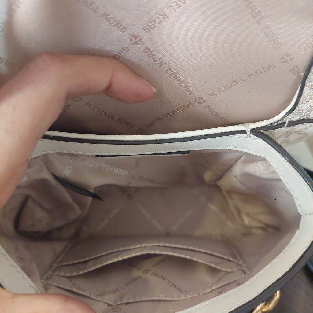 Michael Kors Vanilla Cece Small Logo Shoulder Bag | Like New |