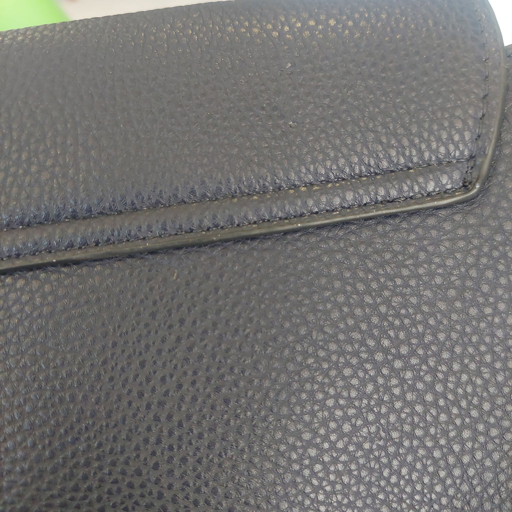 Mango Navy Pebbled Leatherette Crossbody Bag | Pre Loved |