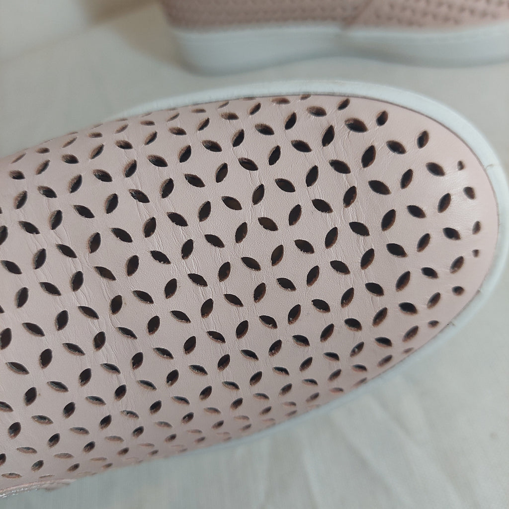 Michael Kors Jem Olivia Slip-on Pink Leather Shoes | Gently Used |