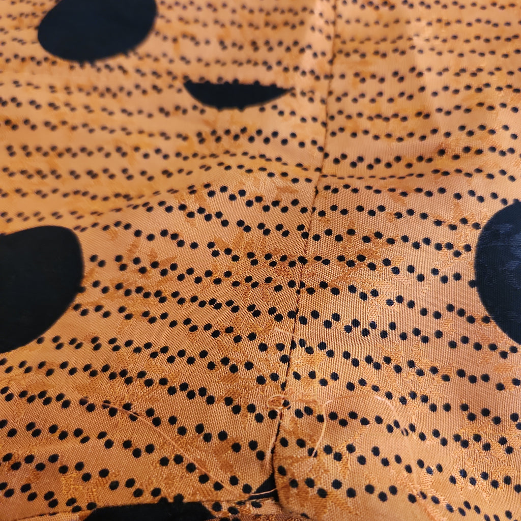 Mango Orange & Black Polka Dot Printed Blouse | Pre Loved |