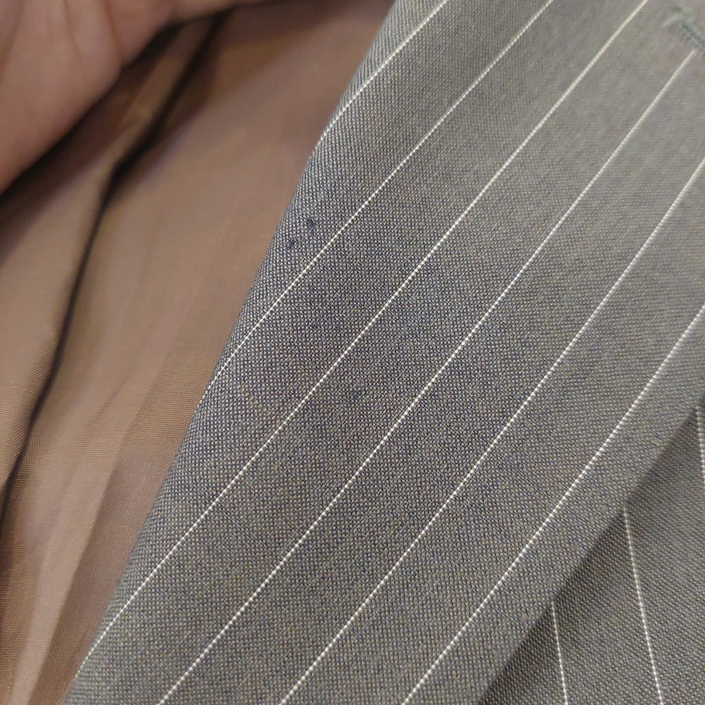 Massimo Dutti Men's Grey Pinstripe Blazer | Gently Used |