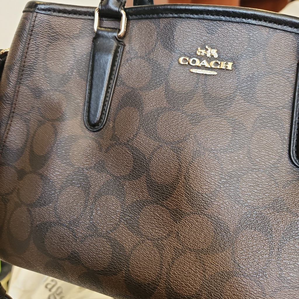 Coach Brown Signature Margot Carryall Satchel | Pre Loved |