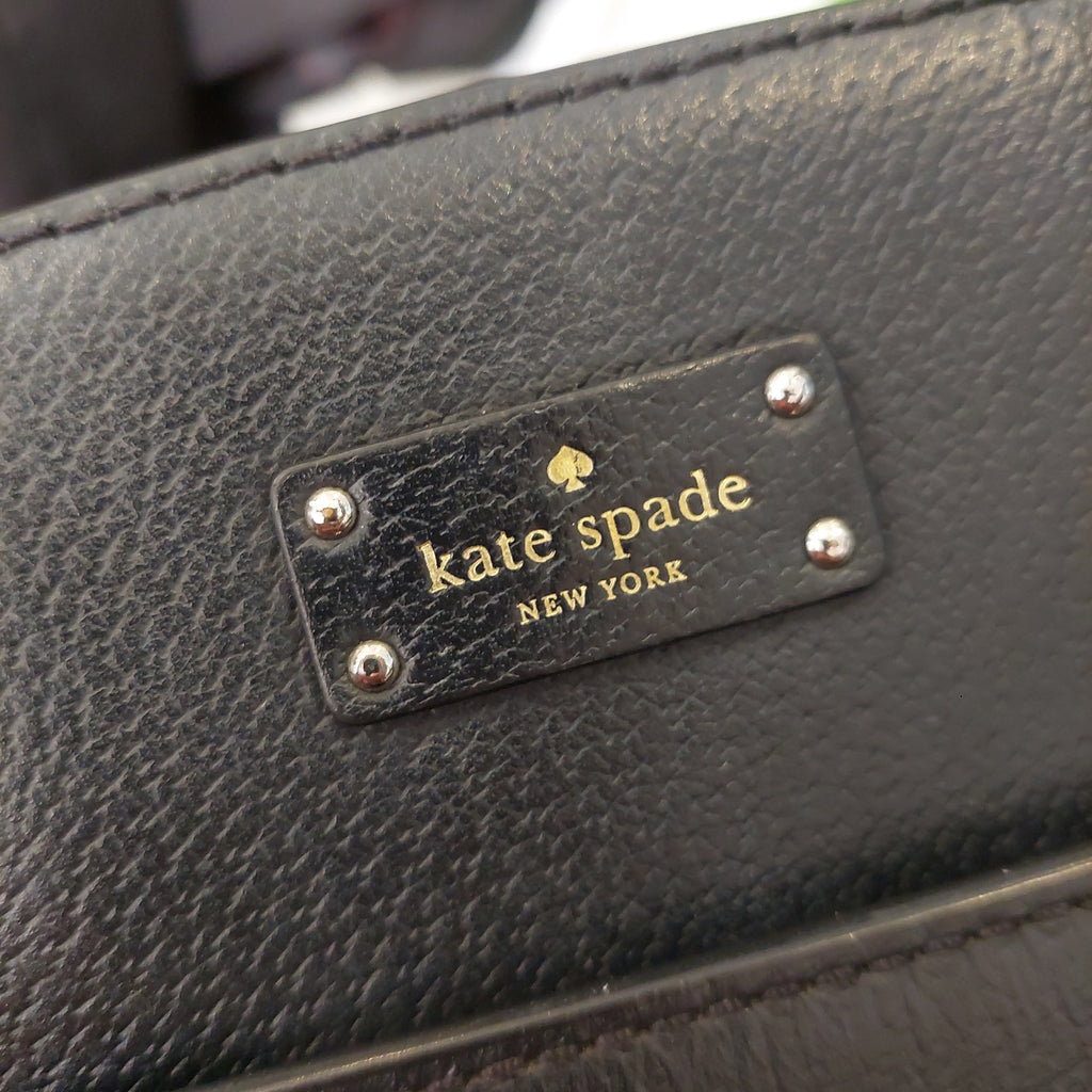 Kate Spade Black Leather 'Grove Street' Satchel | Pre Loved |