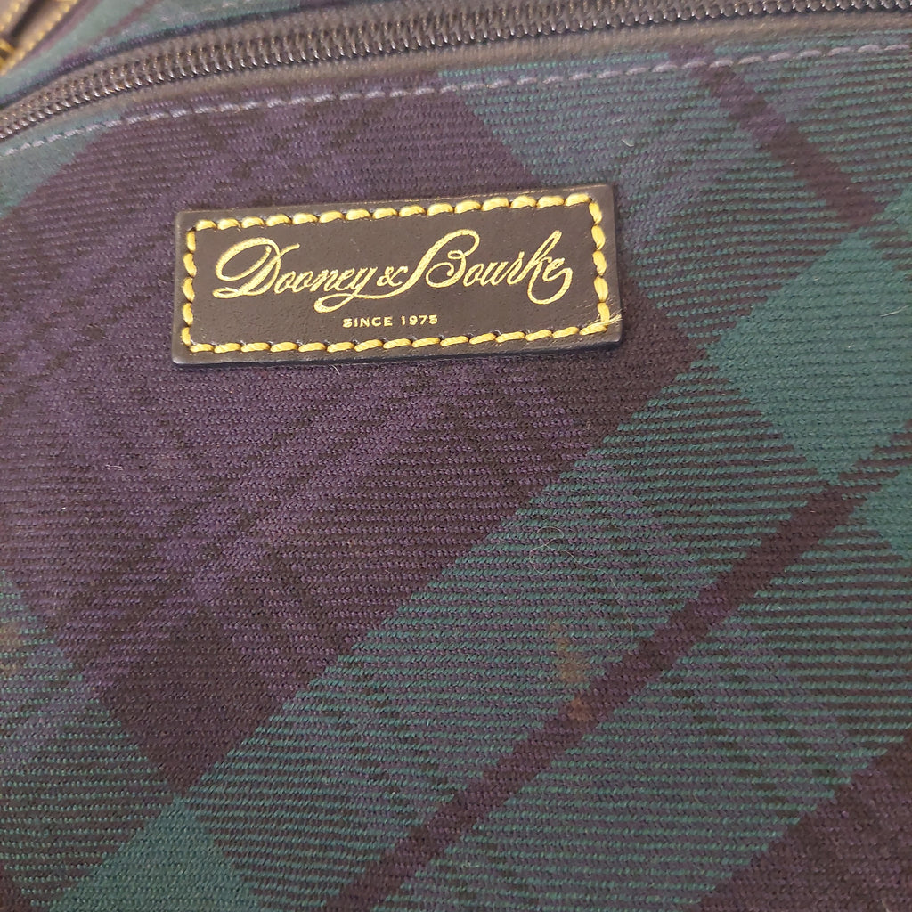 Dooney & Bourke Green Checked Tote | Pre Loved |