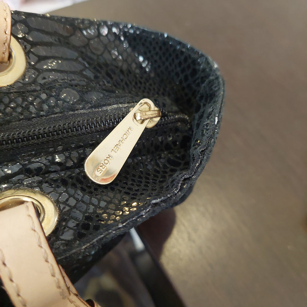 Michael Kors Python Embossed Shoulder Bag | Pre Loved |