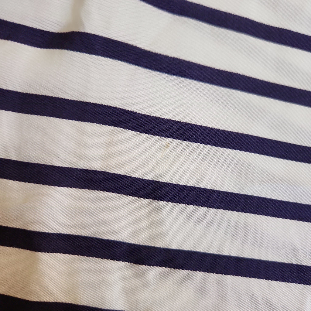 ZARA White & Blue Striped Top | Pre Loved |