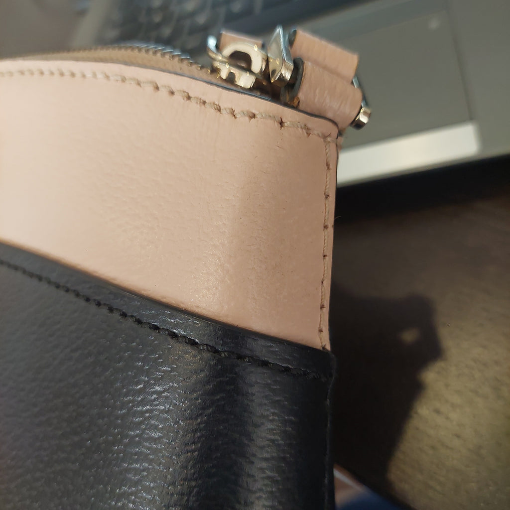 Kate Spade Black & Pink Leather Crossbody Bag | Pre Loved |