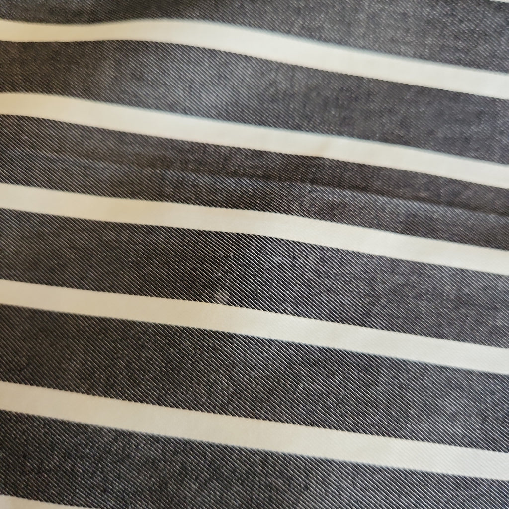 Karl Lagerfeld Grey & White Striped Pants | Pre Loved |