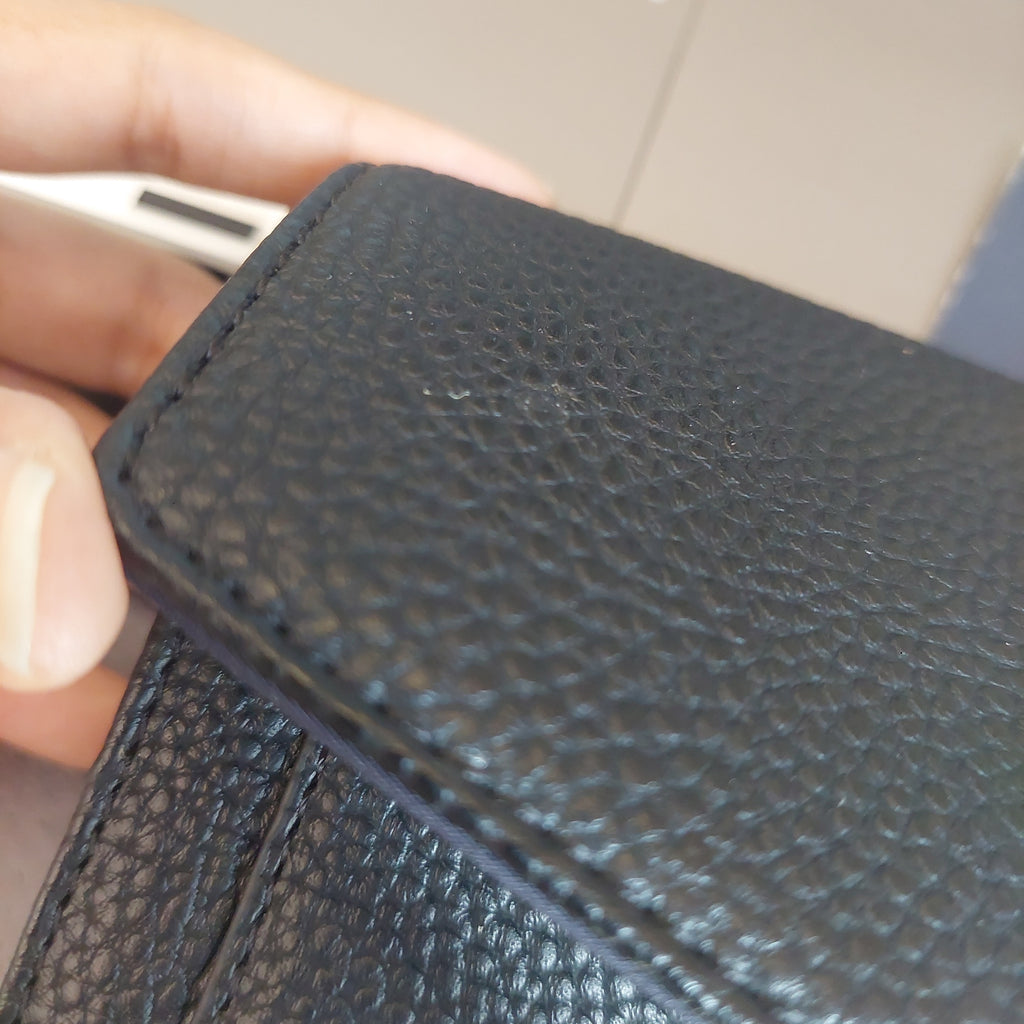 Tommy Hilfiger Black Leatherette Large Envelope Wallet | Brand New |