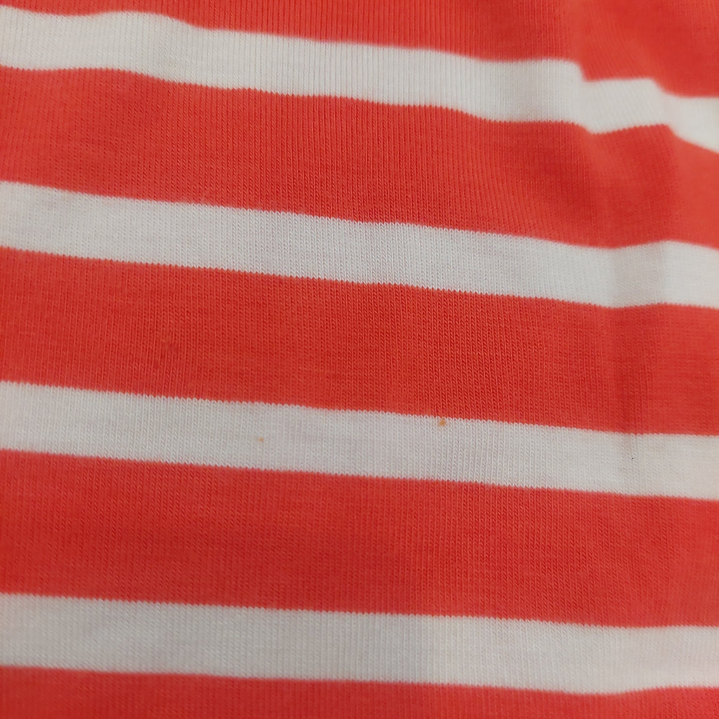 Michael Kors Orange & White Striped Top | Gently Used |